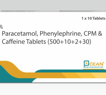 Paracetamol,Phenylephrine,CPM & Caffeine Tablets (500 + 10+2 +30)